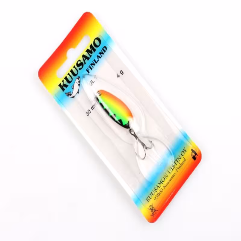 Блесна зимняя Kuusamo UL 1 BL/GR/FYe/FR-C, 30 мм
