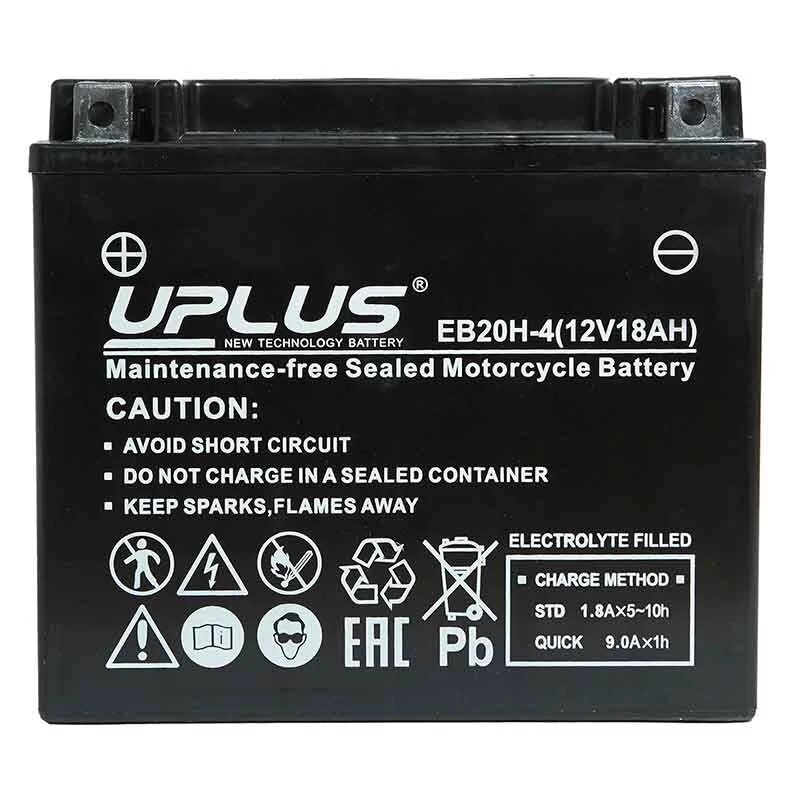 Аккумулятор Uplus EB20H-4 YTX20-BS 18Ah, 12V