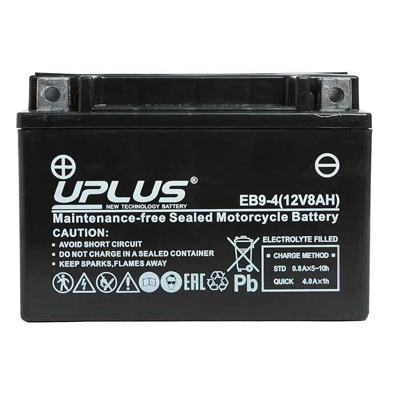 Аккумулятор Uplus EB9-4 YTX9-BS 8Ah, 12V