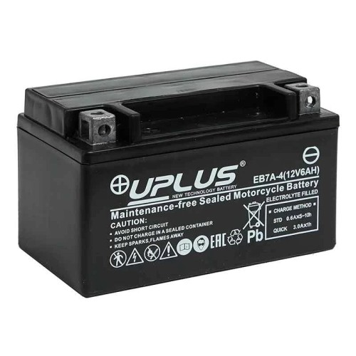 Аккумулятор Uplus EB7A-4 YTX7A-BS 6Ah, 12V