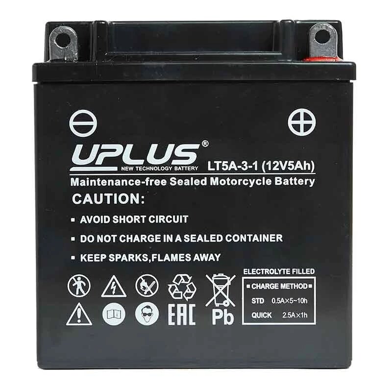 Аккумулятор Uplus LT5A-3-1 YB5L-B 5 Ah, 12V