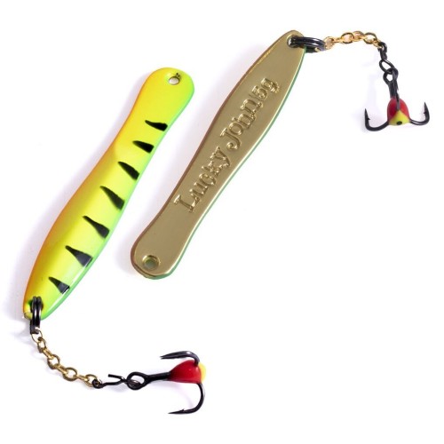 Блесна вертикальная зимняя с цепочкой Lucky John Walle, 50 мм, цв. Tiger