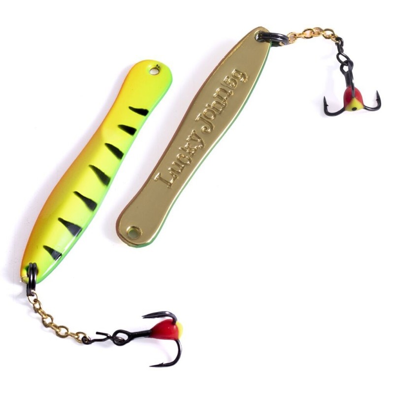 Блесна вертикальная зимняя с цепочкой Lucky John Walle, 50 мм, цв. Tiger