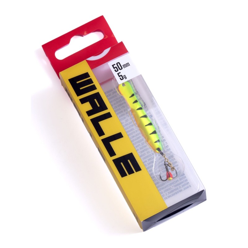 Блесна вертикальная зимняя с цепочкой Lucky John Walle, 50 мм, цв. Tiger