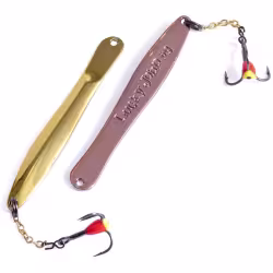 Блесна вертикальная зимняя с цепочкой Lucky John Walle, 60 мм, цв. GC