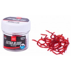 Мотыль искусственный Lucky John Pro Series Extra Blood Worm 200 шт.