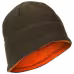 Шапка двусторонняя Huntsman (Восток), флис, хаки/оранжевый, размер 58-60