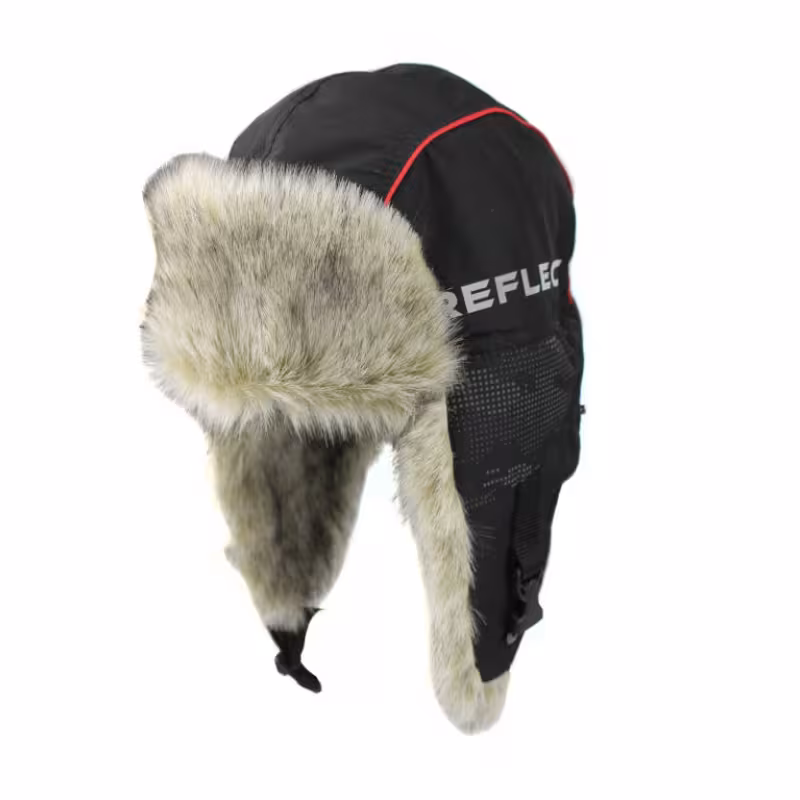 Шапка-ушанка Huntsman Reflect, ткань Reflex Membrane/волк, черный, размер 56-58