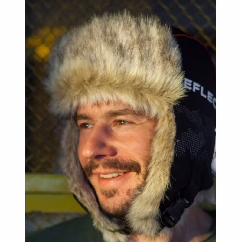 Шапка-ушанка Huntsman Reflect, ткань Reflex Membrane/волк, черный, размер 56-58