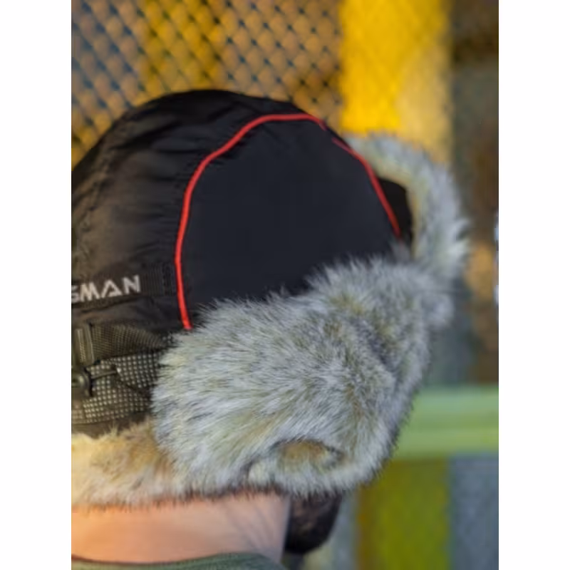Шапка-ушанка Huntsman Reflect, ткань Reflex Membrane/волк, черный, размер 56-58
