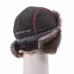 Шапка-ушанка Huntsman (Восток) Siberia, ткань Breathable, серый/черный мех волк, размер 56-58