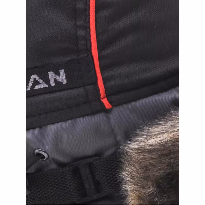 Шапка-ушанка Huntsman (Восток) Siberia, ткань Breathable, серый/черный мех волк, размер 58-60