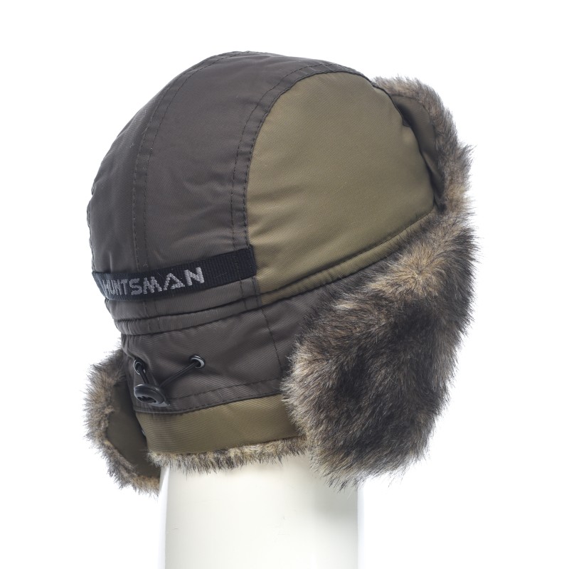 Шапка-ушанка Huntsman (Восток) Yukon Ice, ткань Breathable, хаки, размер 56-58