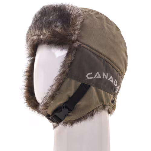 Шапка-ушанка Huntsman (Восток) Канада, ткань Finlandia, хаки, размер 58-60