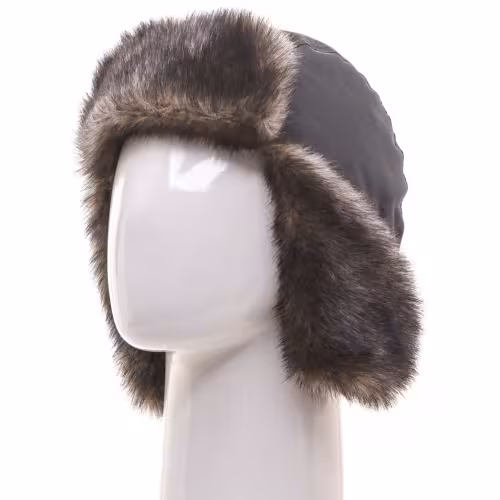 Шапка-ушанка Huntsman (Восток) Канада, ткань Оксланд, хаки/графит, размер 58-60