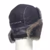 Шапка-ушанка Huntsman (Восток) Полюс, ткань Cell, серый/черный, 56-58 см