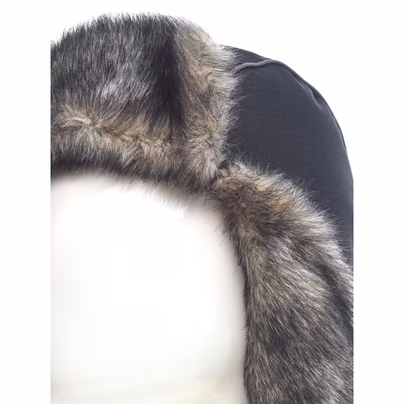 Шапка-ушанка Huntsman (Восток) Полюс, ткань Cell, серый/черный, размер 58-60