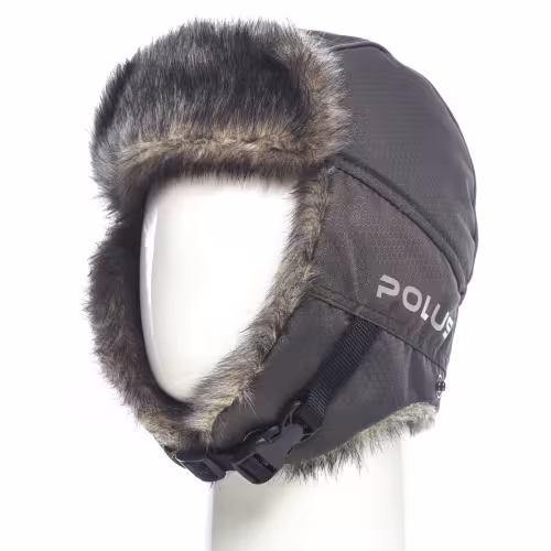 Шапка-ушанка Huntsman (Восток) Полюс, ткань Cell, хаки, размер 58-60