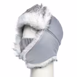 Шапка-ушанка с маской Huntsman (Восток) Евро Волк, ткань Taslan, цвет Полярный, размер 56-58