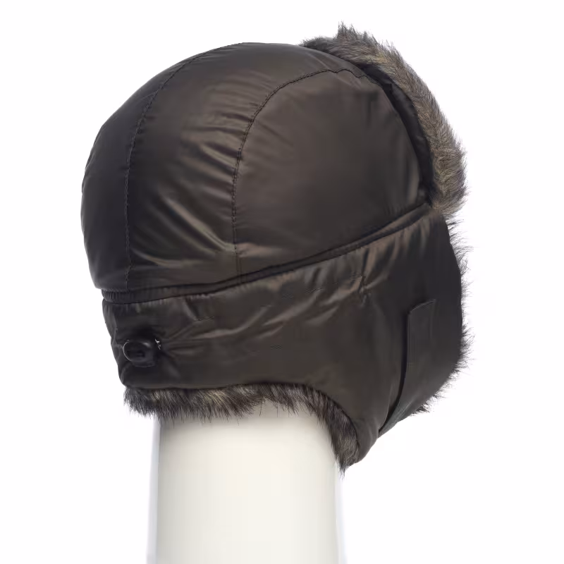 Шапка-ушанка с маской Huntsman (Восток) Евро Волк, ткань Taslan, Хаки, размер 58-60