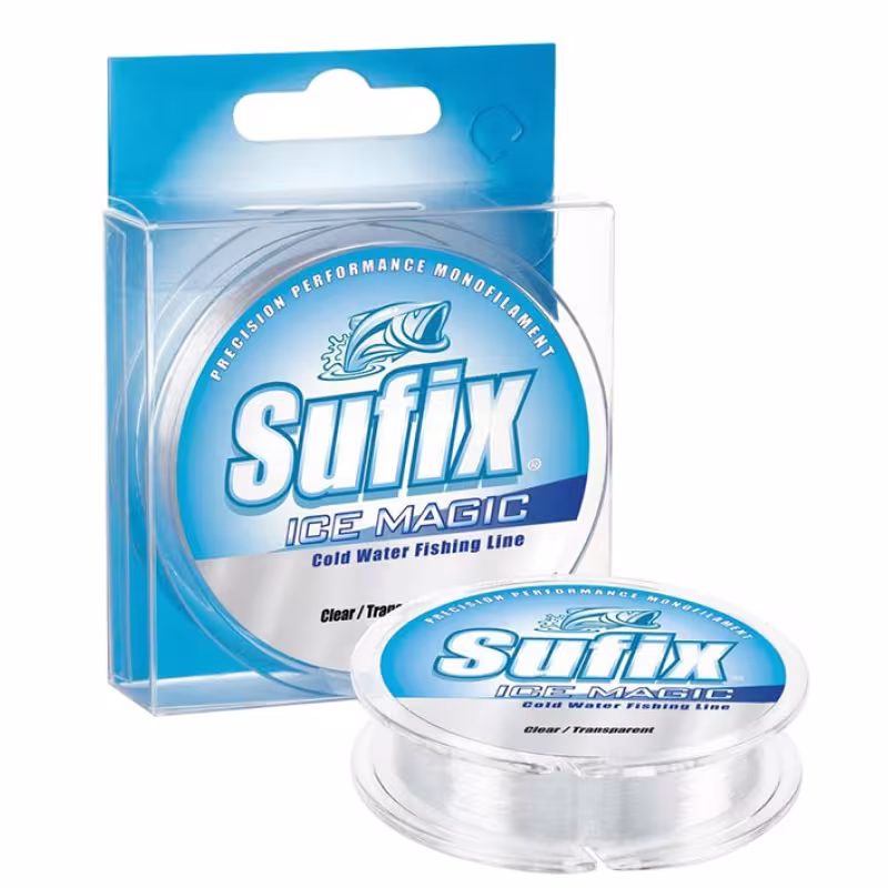Леска монофильная зимняя Sufix Ice Magic, прозрачная, 50м, 0,30мм, 7,7кг