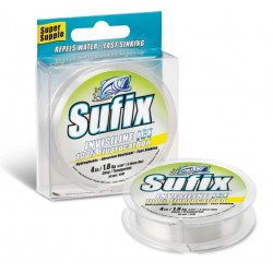 Леска зимняя Sufix Invisiline Ice Fluorocarbon, 50м, 0,18мм, 2,5кг, прозрачная