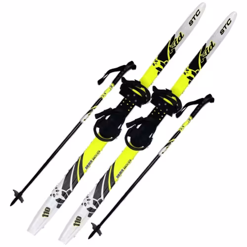 Лыжный комплект детский STC Степ Kid lemon (110)