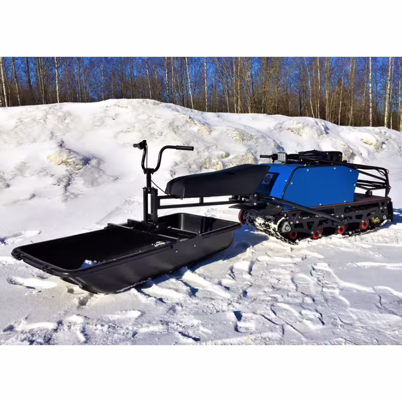 Модуль-толкач к мотобуксировщику БТС 500 с санями 