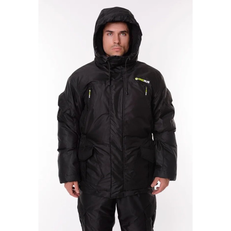 Костюм мужской OneRus Горный -45, ткань Таслан, цвет черный, размер 52-54, 170-176 см