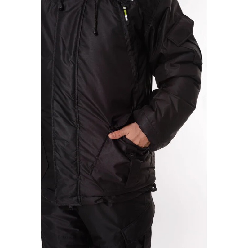 Костюм мужской OneRus Горный -45, ткань Таслан, цвет черный, размер 52-54, 170-176 см