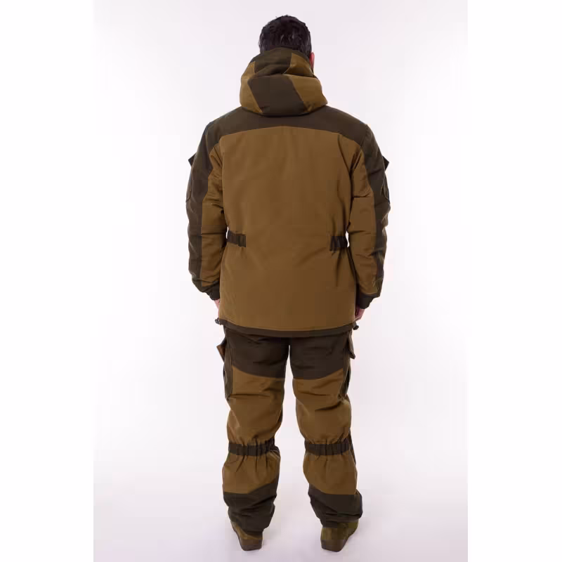 Костюм мужской OneRus Горный -45, ткань Брезент, хаки, размер 52-54, 170-176 см