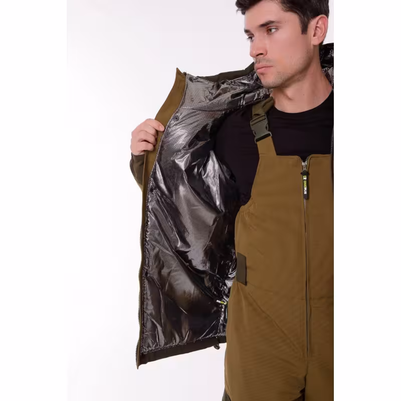 Костюм мужской OneRus Горный -45, ткань Брезент, хаки, размер 56-58, 182-188 см