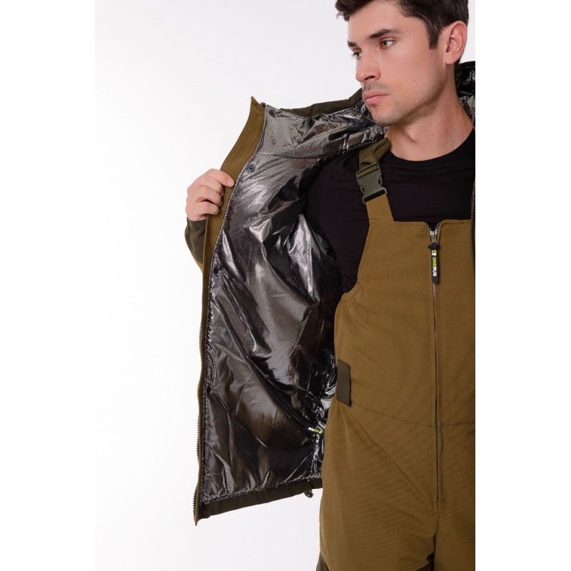 Костюм мужской OneRus Горный -45, ткань Брезент, хаки, размер 56-58, 182-188 см