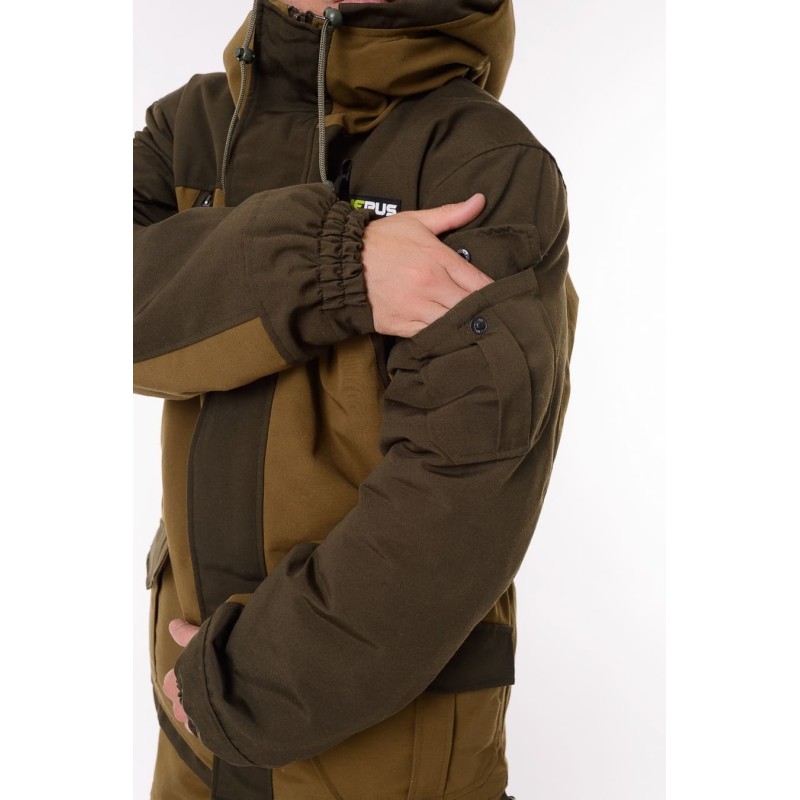 Костюм мужской OneRus Горный -45, ткань Брезент, хаки, размер 56-58, 182-188 см