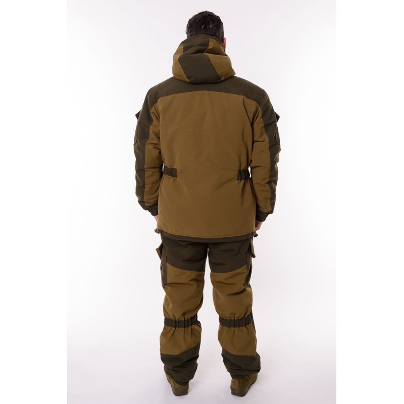 Костюм мужской OneRus Горный -45, ткань Брезент, хаки, размер 60-62, 182-188 см