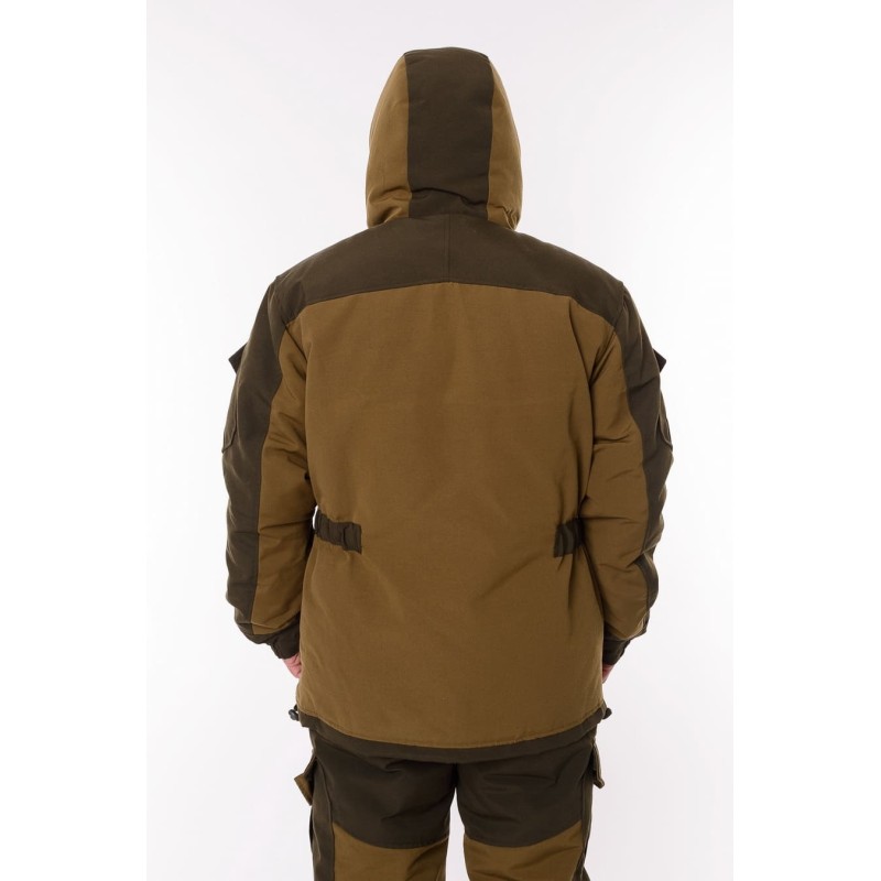 Костюм мужской OneRus Горный -45, ткань Брезент, хаки, размер 60-62, 182-188 см