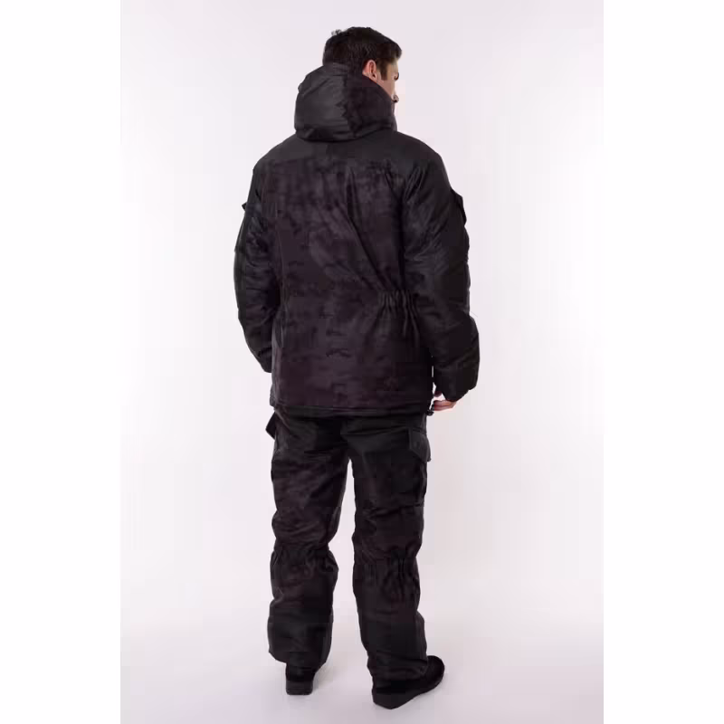 Костюм мужской OneRus Горный -45, ткань Алова/Таслан, цвет черный, размер 52-54, 170-176 см
