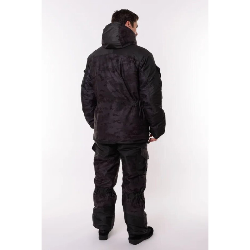 Костюм мужской OneRus Горный -45, ткань Алова/Таслан, цвет черный, размер 52-54, 170-176 см