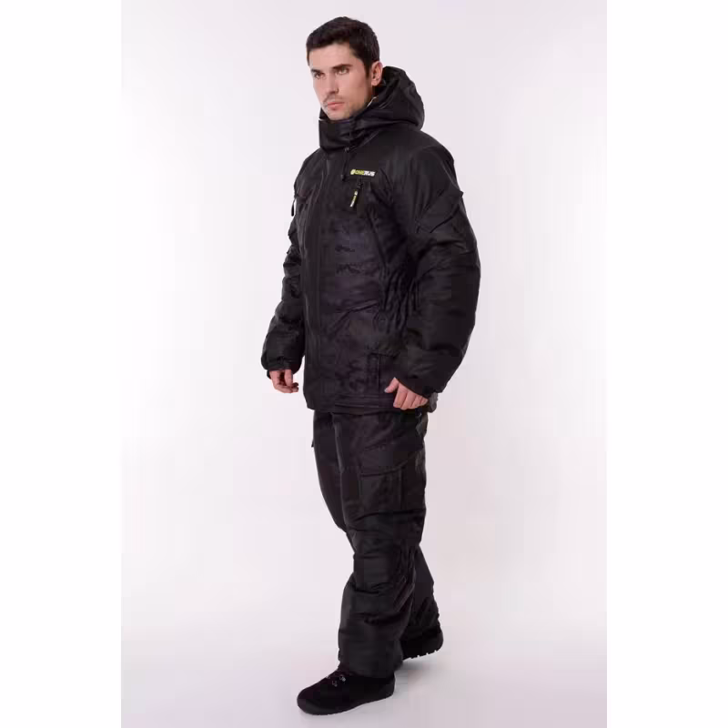 Костюм мужской OneRus Горный -45, ткань Алова/Таслан, цвет черный, размер 52-54, 182-188 см