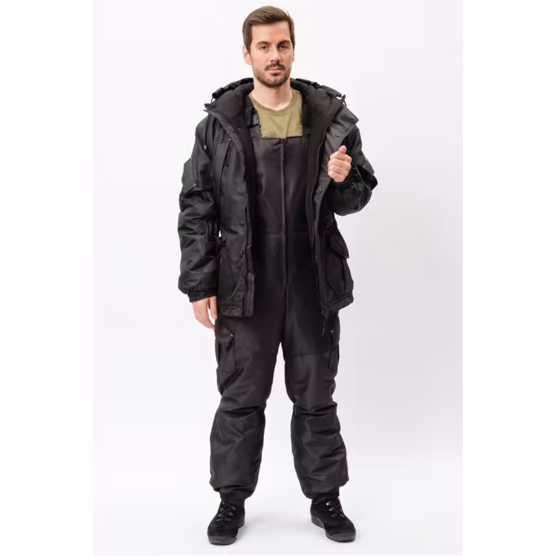 Костюм мужской OneRus Горный ПК -15, ткань Таслан, черный, размер 48-50, 182-188 см