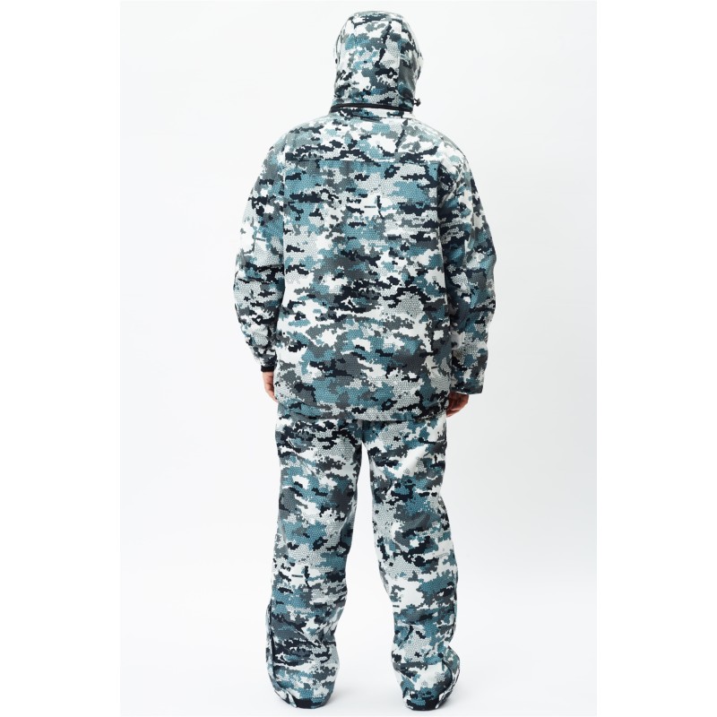 Костюм мужской OneRus Тактика -15, ткань Алова, белый камуфляж, размер 44-46 (S), 170-176 см