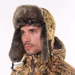 Шапка-ушанка Triton Gear Winter Storm, ткань Вельбоа, цвет Duck Hunter, размер XL