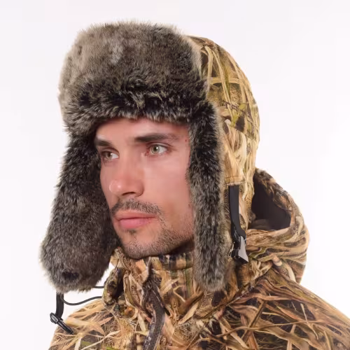 Шапка-ушанка Triton Gear Winter Storm, ткань Вельбоа, цвет Duck Hunter, размер XL