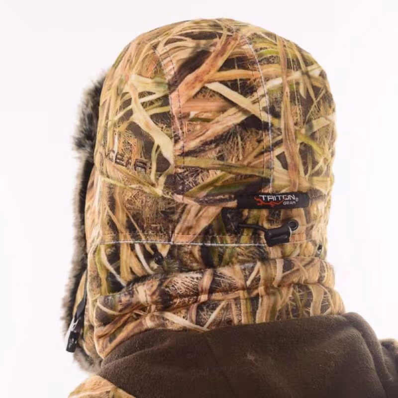Шапка-ушанка Triton Gear Winter Storm, ткань Вельбоа, цвет Duck Hunter, размер XL