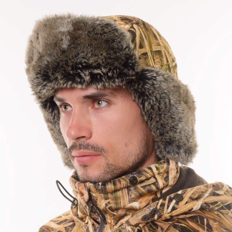 Шапка-ушанка Triton Gear Winter Storm, ткань Вельбоа, цвет Duck Hunter, размер XL