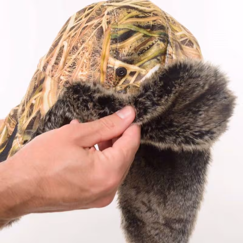 Шапка-ушанка Triton Gear Winter Storm, ткань Вельбоа, цвет Duck Hunter, размер XL