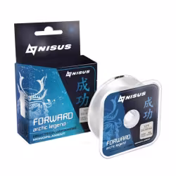 Леска Nisus Forward Arctic Legend 50м, 0,181мм, 2,90кг, прозрачная