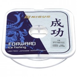 Леска Nisus Forward Ice Fishing 50м, 0,165мм, 2,45кг, прозрачная