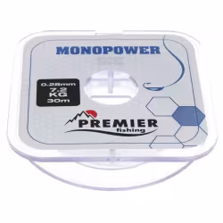 Леска Premier Fishing Monopower Ice, 30м, 0,28мм, 7,2 кг, прозрачная
