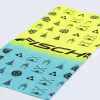 Шарф-бафф Fischer Logo GR8127-400, полиэстер, желтый/бирюзовый